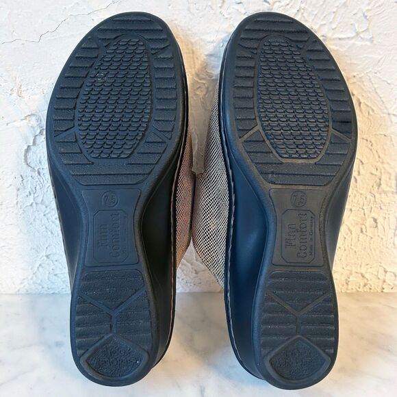 Finn Comfort Women’s 7.5 Brown Textured Leather Slide 3-Strap Sandals Orthopedic - Picture 6 of 8